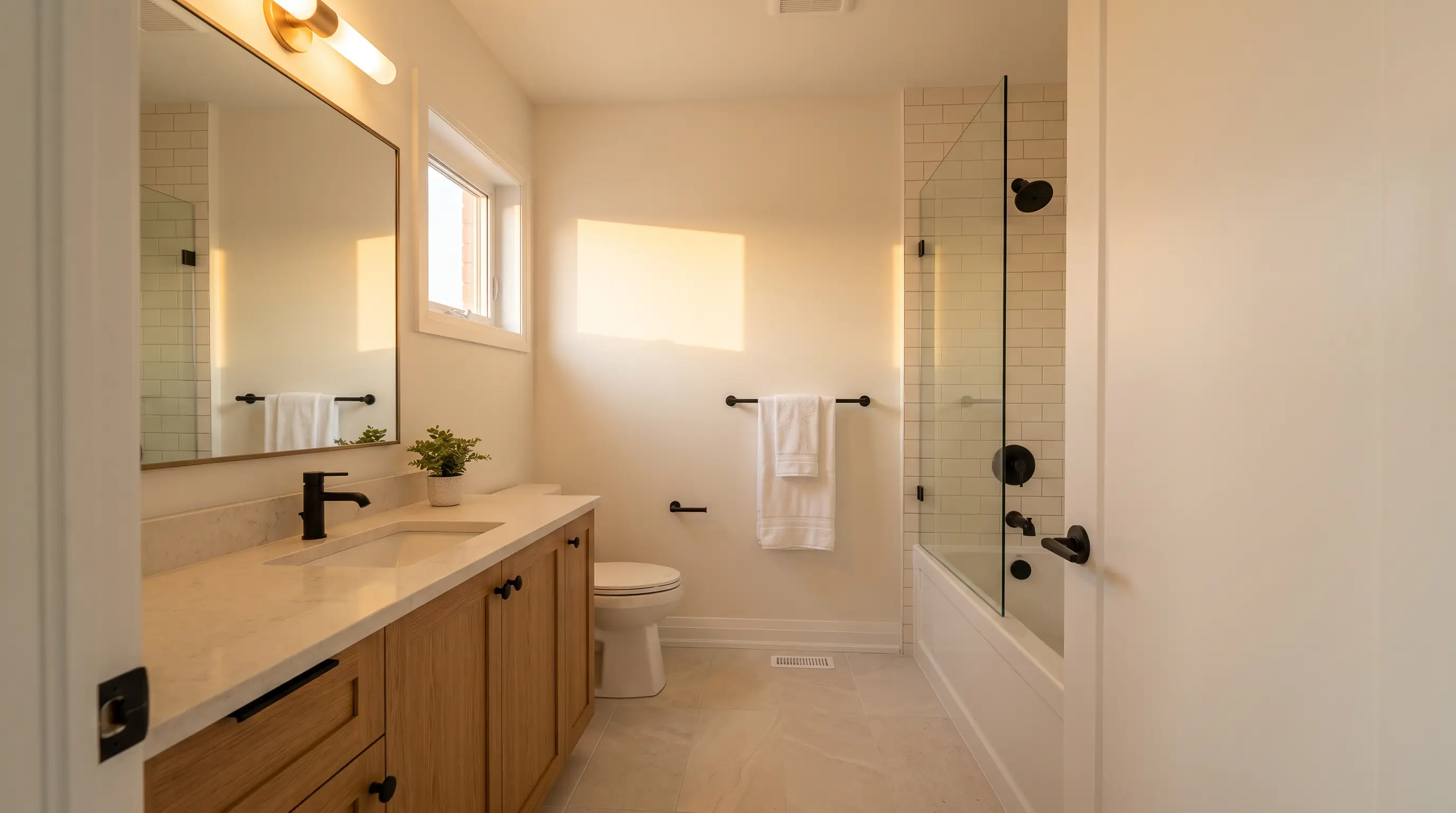 Plan B ensuite end frame