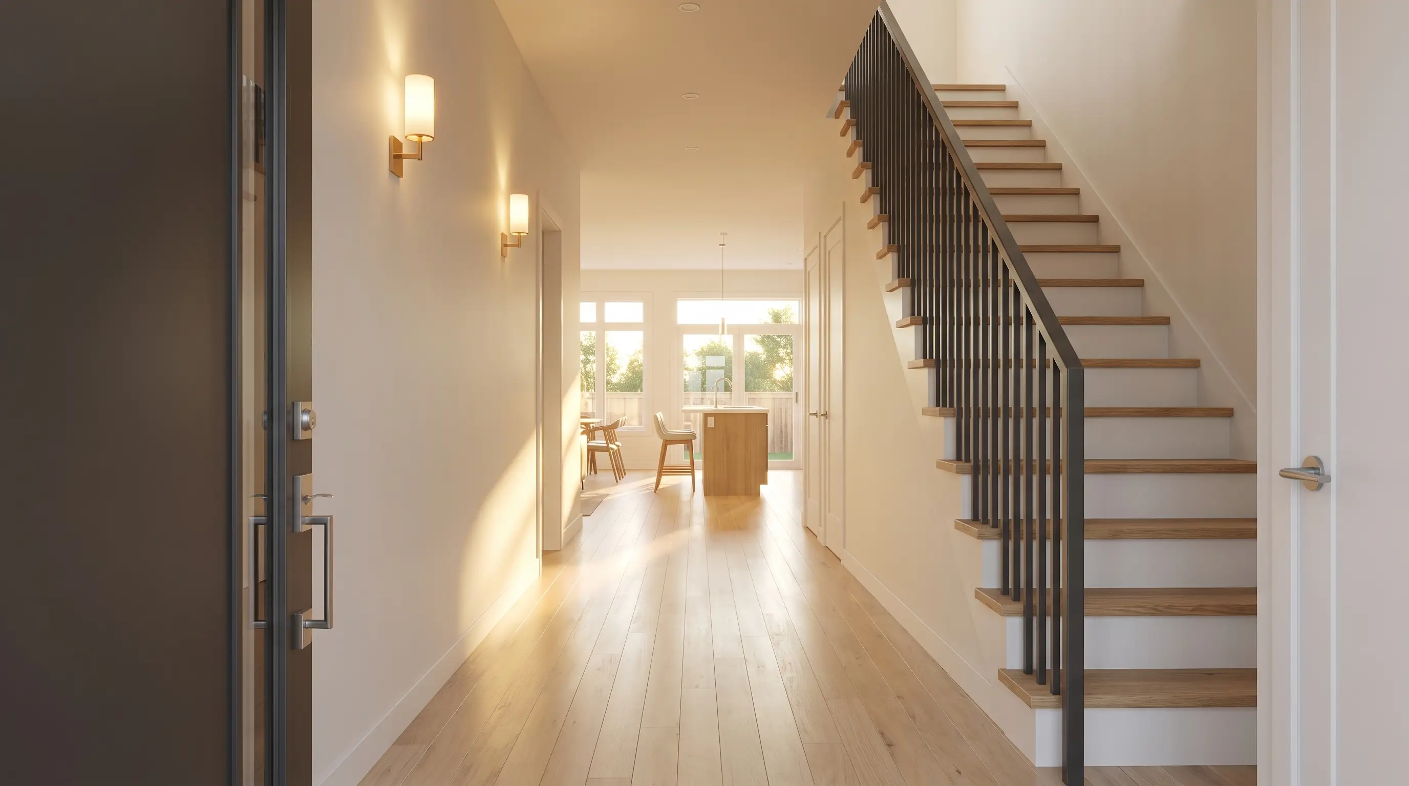 Plan B entry hall end frame